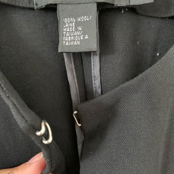 DKNY Essential Black Wool Open Style Blazer Sz 6 - Picture 6 of 6